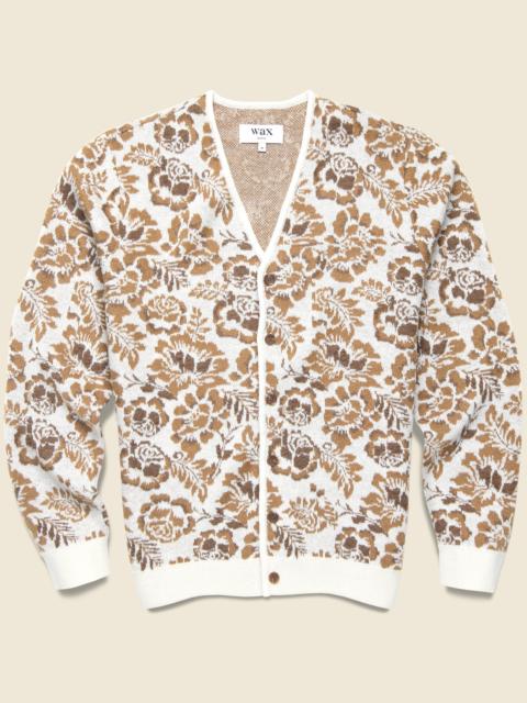 Wax London Alban Cardigan - Floral Jacquard