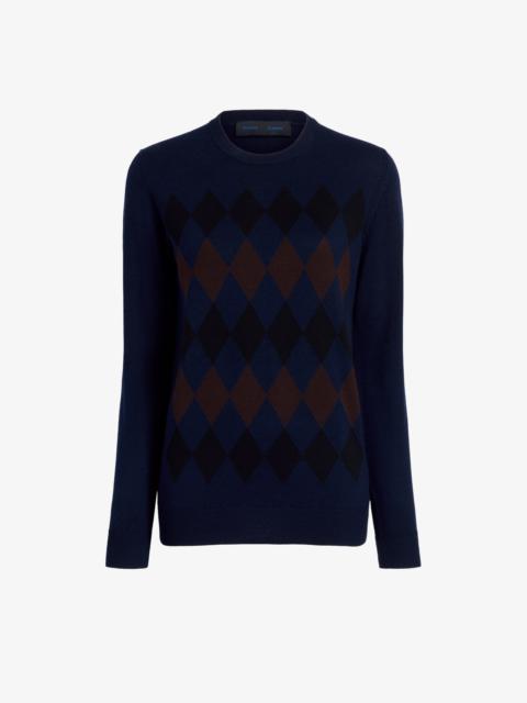 Proenza Schouler Vivian Top in Argyle Knit