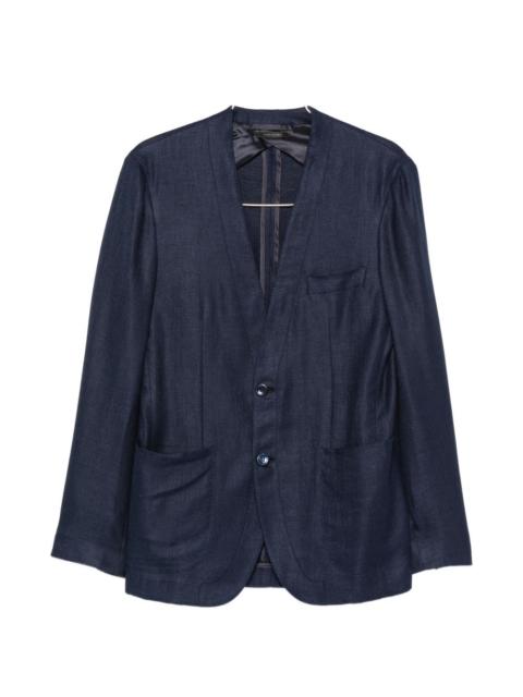 Brioni Brioni Men Linen And Silk Blend Jardigan