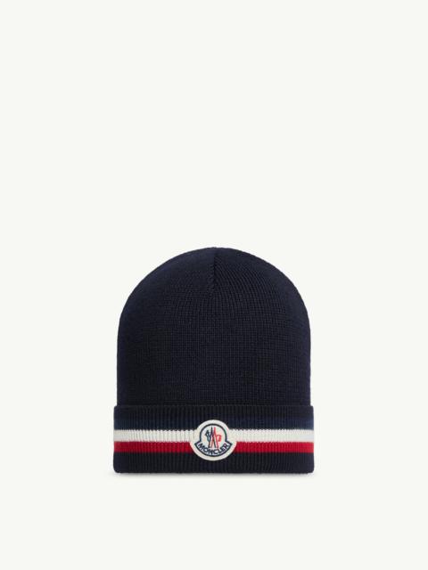 Moncler Tricolor Wool Beanie