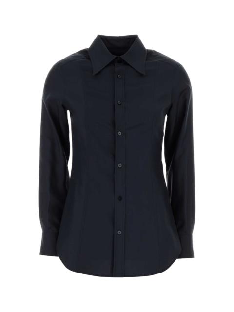 GUCCI Gucci Women Midnight Blue Satin Shirt