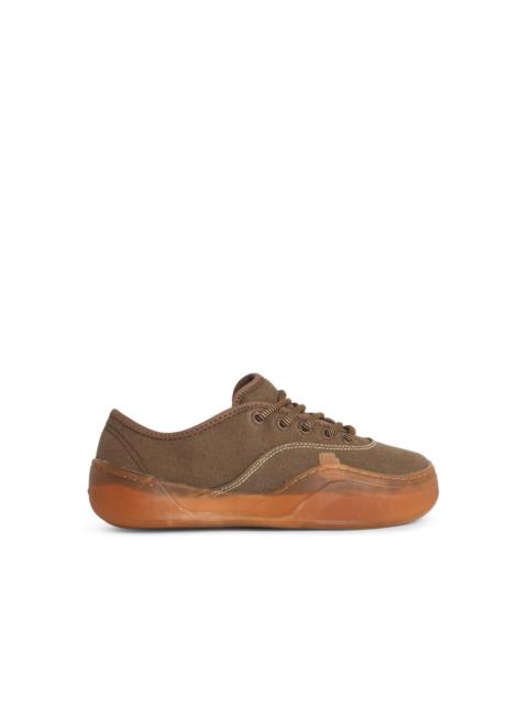 ERL Erl 'COUPES' Mud-colored Cotton Sneakers