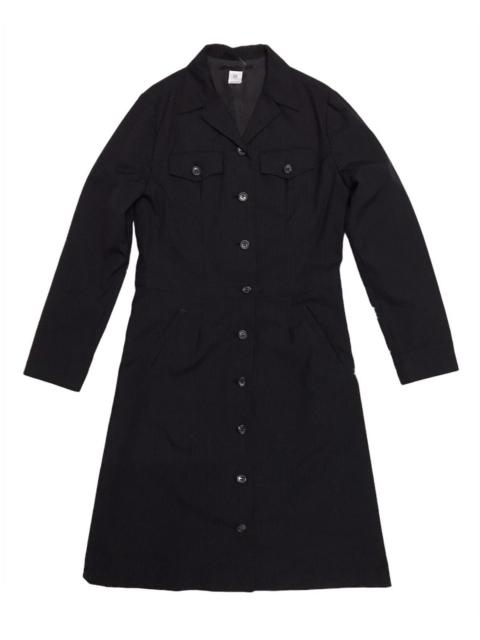 ISSEY MIYAKE Vtg IS Sunao Kuwahara Small Stripes Long Women Jacket Coat