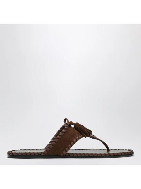 Prada Prada Leather Sandals (120)