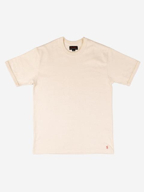Iron Heart 11OZ COTTON KNIT CREW NECK T-SHIRT - CREAM IHT-1600-CRM