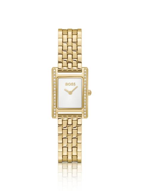 BOSS WHITE-DIAL WATCH IN A GOLD EFFECT