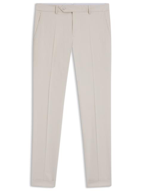BOSS WASHABLE SLIM-FIT TROUSERS IN STRETCH COTTON