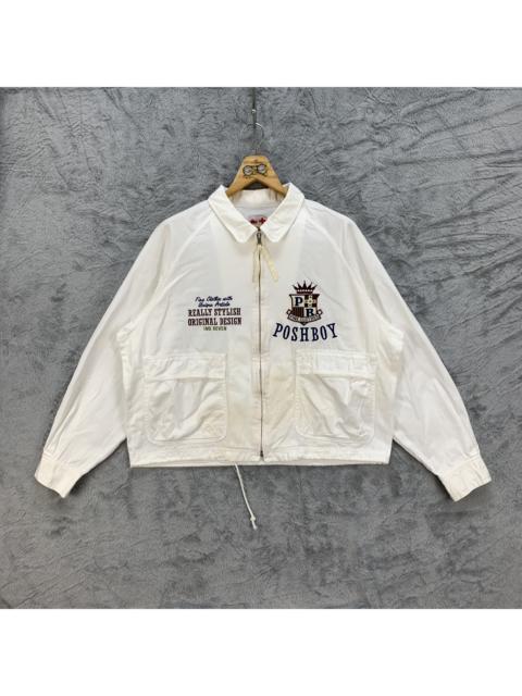 Other Designers Vintage - POSH BOY SPORTS Big Logo Cropped Jacket #4371-141