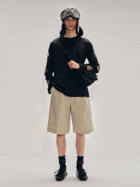 Simone Rocha Daisy Cutout Long Sleeve T-Shirt