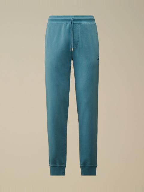 C.P. Company Brushed and Emerized Diagonal Fleece Logo Sweatpants