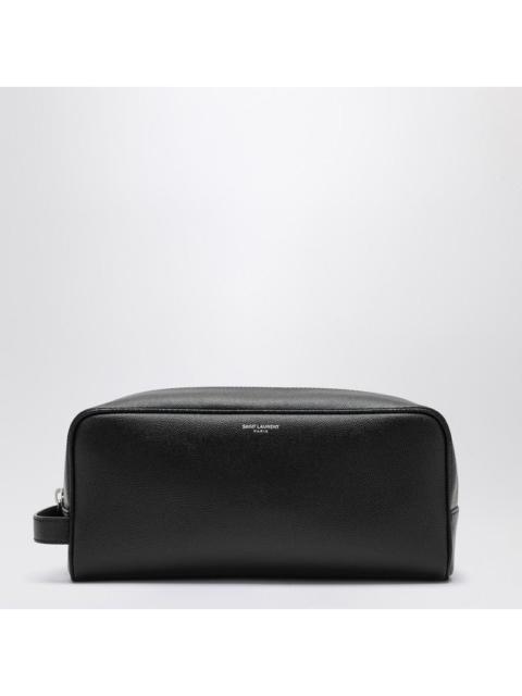 SAINT LAURENT Saint Laurent Black Grained Leather Beauty Case Men