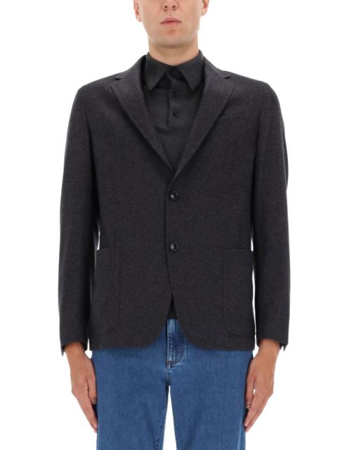 ZEGNA CASHMERE WOOL BLEND SHIRT JACKET