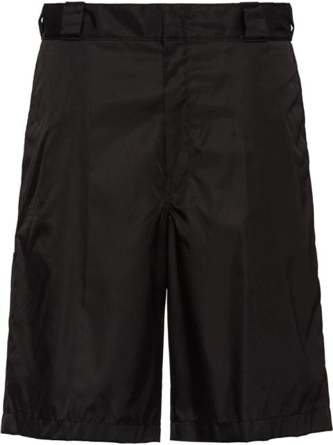 Prada Re-Nylon logo plaque shorts