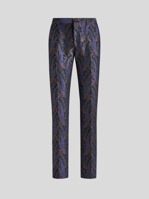 Etro CHENILLE JACQUARD TROUSERS WITH METALLIC PAISLEY MOTIF