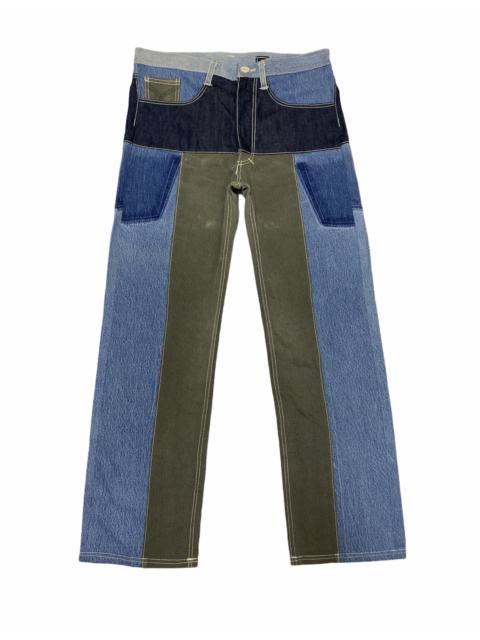 Other Designers Japanese Brand - Japanese Brand TCC Patchwork Multicolor Denim Pants