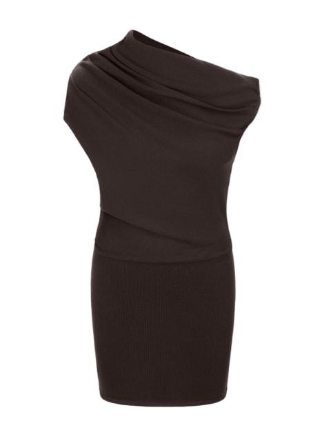 STAUD Mabel Mini Dress in Earth