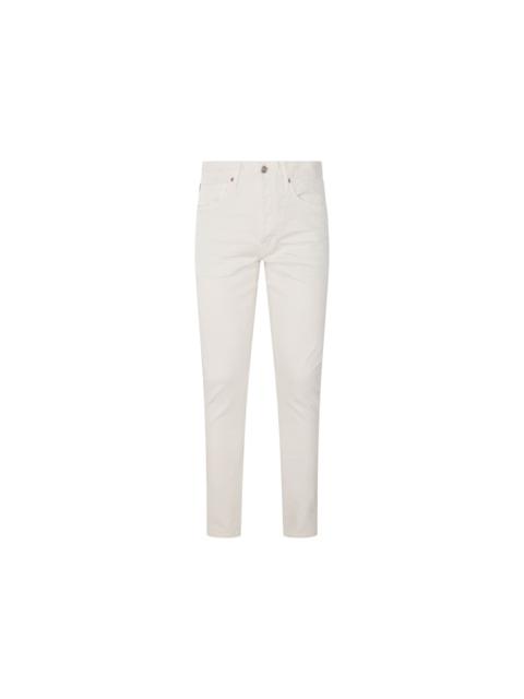 TOM FORD WHITE COTTON BLEND JEANS