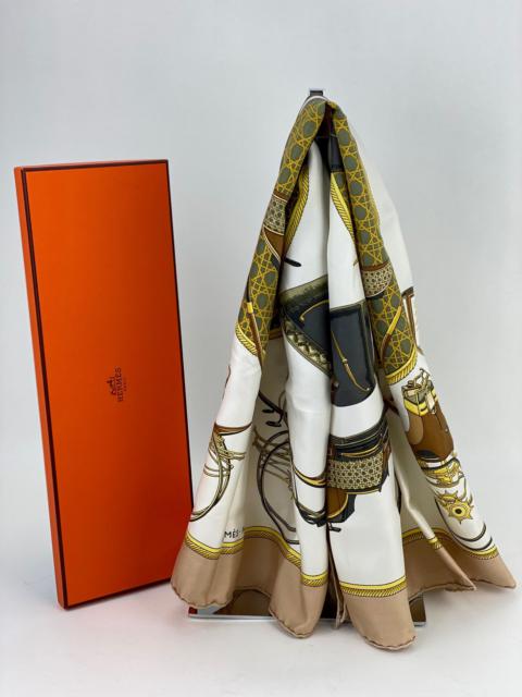 Hermes Hermes carre 90 LVDOVICVS MAGNVS Silk Scarf #203-H