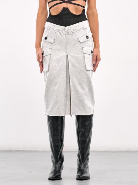 DIDU Cargo Midi Skirt