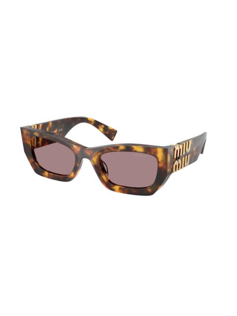 Miu Miu Miu Miu Light Purple Brown Cat Eye Ladies Sunglasses MU 09WS 14L20I 53