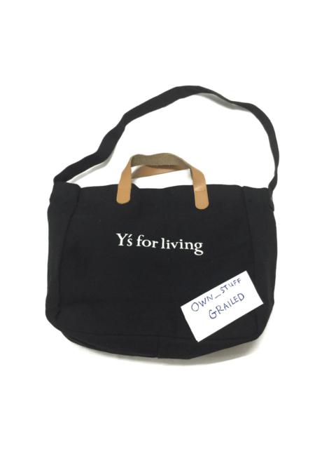 Yohji Yamamoto Y’s for living canvas tote bag