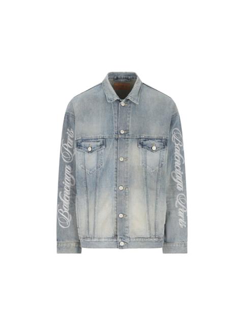 BALENCIAGA Balenciaga Blue Jackets - Denim Jackets Women