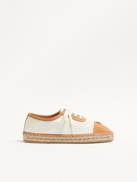 Valentino PALM AVENUE ESPADRILLES IN CANVAS AND BUFFALO