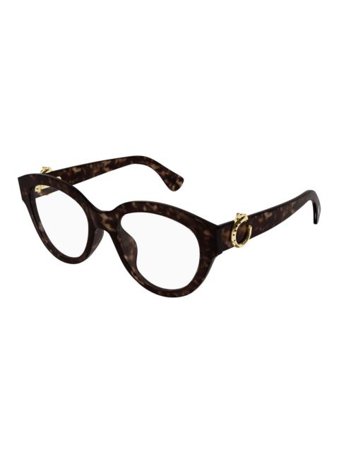 Cartier Cartier Panthere de Cartier Demo Oval Ladies Eyeglasses CT0567O 002 51