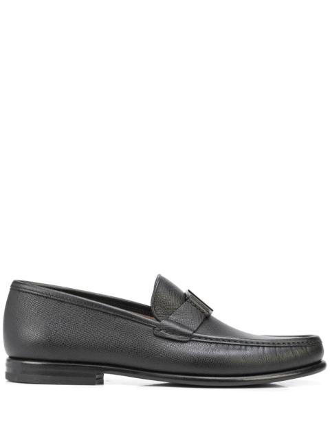 FERRAGAMO logo-engraved leather loafers