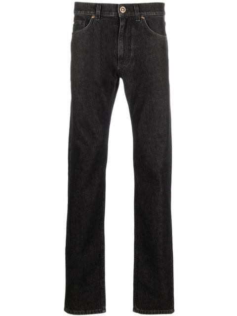 VERSACE tapered denim jeans