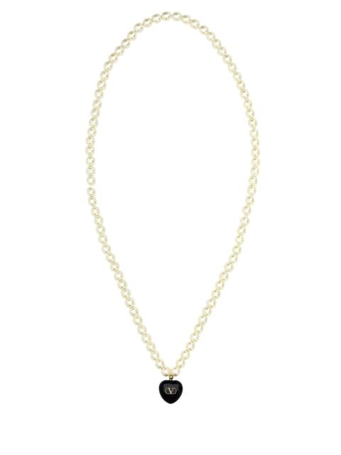Valentino Ivory pearls Coeur Royal necklace