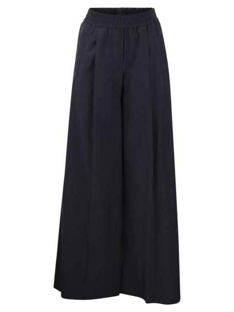 Brunello Cucinelli Women Relaxed Light Cotton Trousers