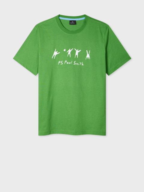 Paul Smith Green 'Volleyball' Print T-Shirt