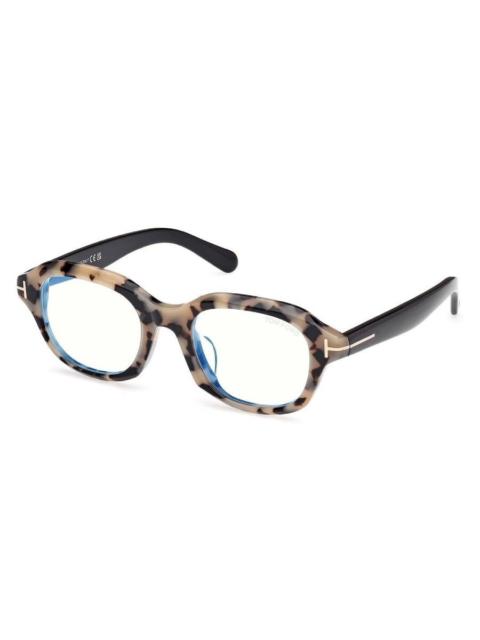TOM FORD Tom Ford Blue Light Block Square Eyeglasses FT6005-D-B 055 51