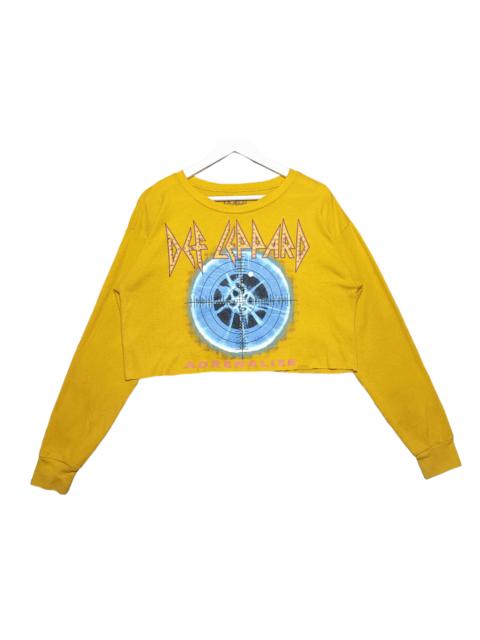 Other Designers Band Tees × Def Leppard - Def Leppard Croptop Cotton