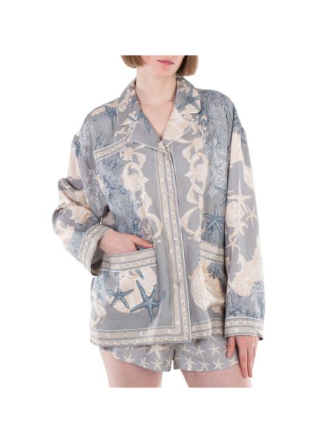 VERSACE Versace Barocco Sea Silk Oversize Shirt
