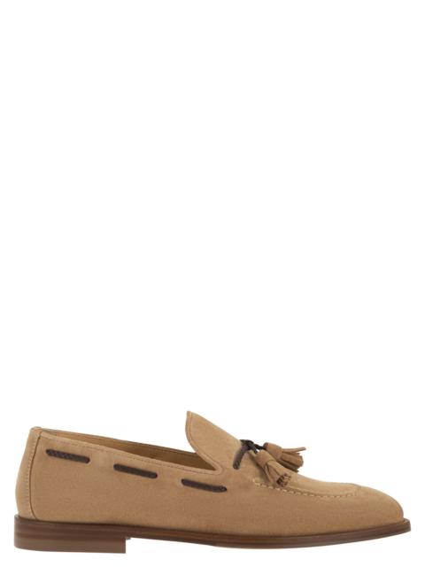 Brunello Cucinelli Brunello Cucinelli Men Suede Loafers With Tassels