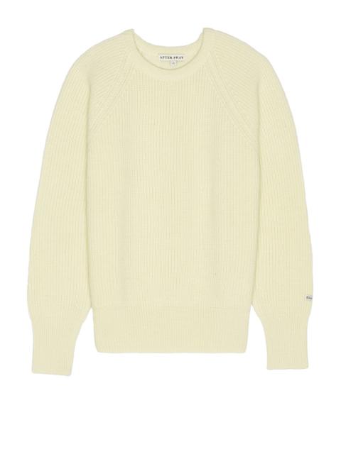 AFTER PRAY Rover Patched Knit Crew Neck Sweater