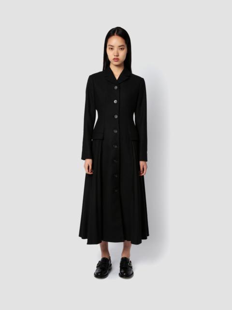 Erdem SINGLE BREASTED COAT WITH PLEATING DETAIL