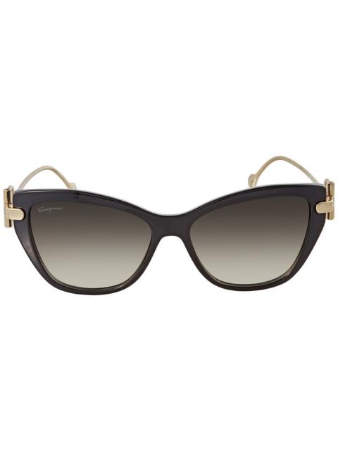 FERRAGAMO Ferragamo Black Cat Eye Ladies Sunglasses SF928S 001 55