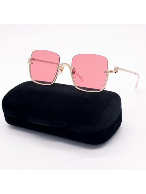 GUCCI NEW GUCCI GG1279S 003 GOLD/PINK WOMEN SUNGLASSES GUCCI