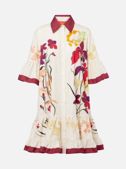 La DoubleJ Choux floral cotton poplin shirt dress