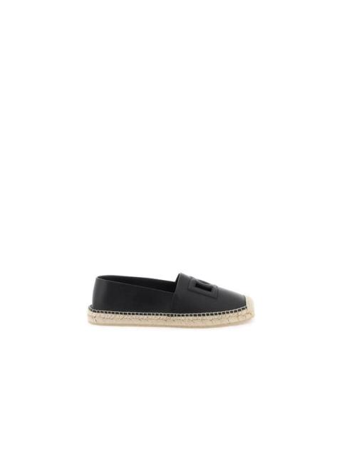 Dolce & Gabbana Dolce & gabbana leather espadrilles with dg logo and Size EU 43 for Men