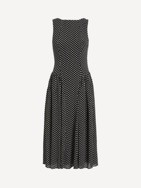 Reformation Anelis Caviar Dot Midi Dress