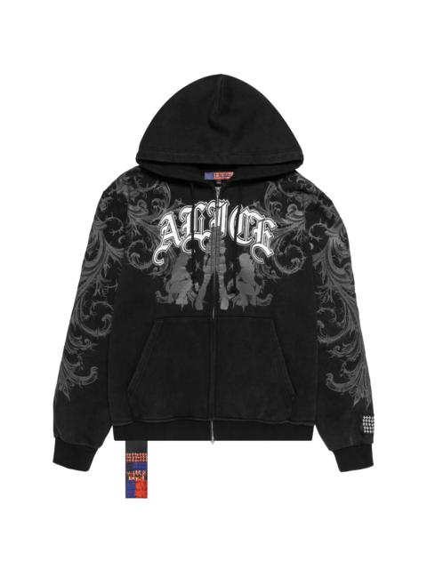 Ksubi Ksubi Ksubi X Alice Hollywood Graphic Zip Hoodie Black