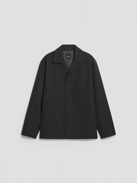 Theory Shirt Collar Jacket in Foundation Twill