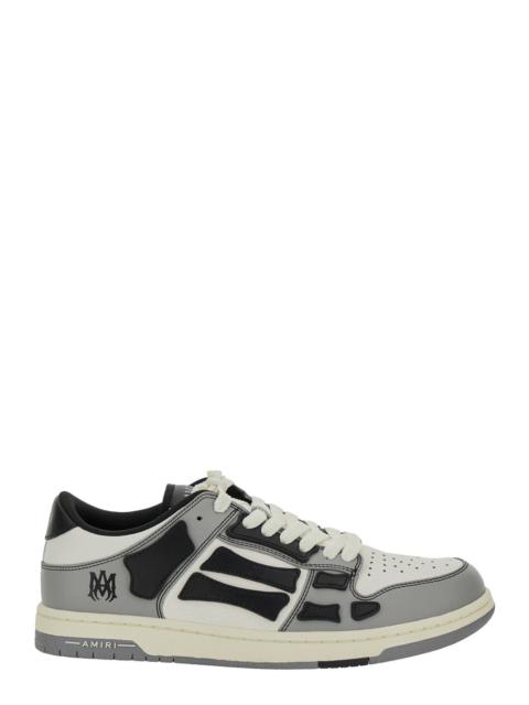 AMIRI Amiri Men 'Skel Top Low' Grey Sneakers With Logo Patch On Thetongue And Contrasting Details On The S