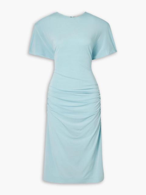 Stella McCartney Ruched jersey midi dress