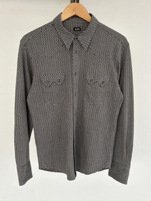 Yohji Yamamoto A.A.R Yohji Yamamoto Western Shirt Black White Button Up