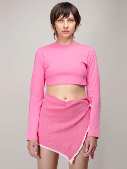 JACQUEMUS Le Tshirt Piccola dark pink